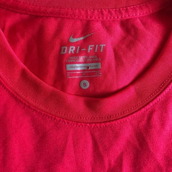 Nike Dri Fit Long Sleeve Shirt in Red - Picture 5 of 6